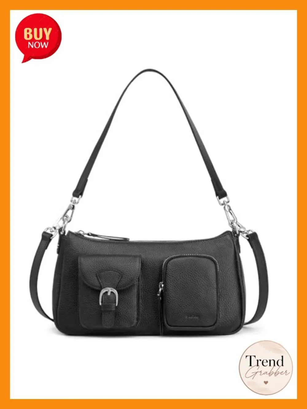 Leather Hobo Bag for Women Crossbody Shoulder Purse Handbag